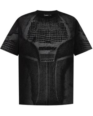 MISBHV Textured-Print T-Shirt - Black