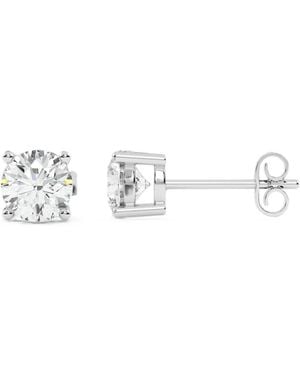 Diamond Essentials Diamond-Solitaire Earrings - White