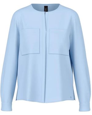 Marc Cain Patch-Pocket Shirt - Blue