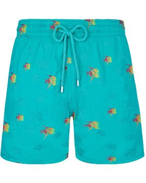 Vilebrequin Mistral Piranhas トランクス水着 - ブルー