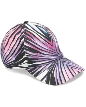 Roberto Cavalli Ray Of Paradise Baseballkappe Mit Print - Lila
