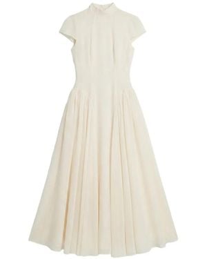 Reformation Maven Cap-Sleeve Midi Dress - White