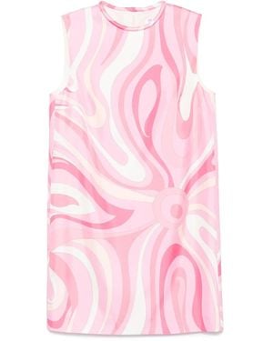 Emilio Pucci Marmo-Print Dress - Pink