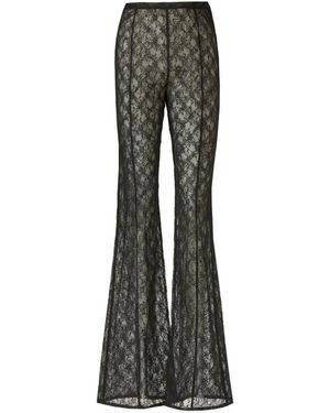 Costarellos Lannie Flared Broek Met Kant - Grijs