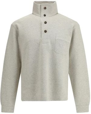 Tom Ford Half-Button Pullover - Gray
