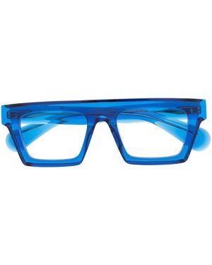 Theo Eyewear Lunettes de vue Mille+83 à monture carrée - Bleu