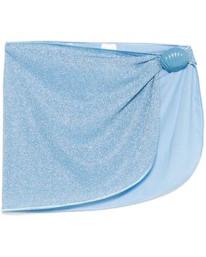 Oséree Sarong Mit Lurex-Detail - Blau