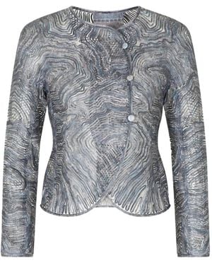 Giorgio Armani Button-Fastening Jacket - Blue