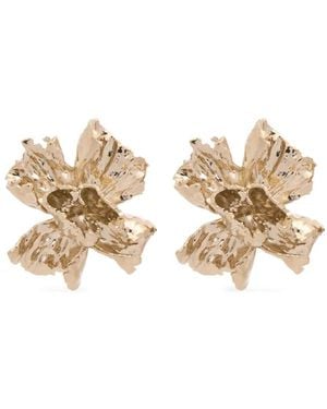 Erdem Pendientes pequeños con diseño de clavel - Neutro