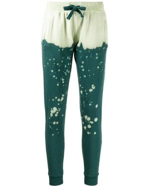 LA DETRESSE The King Abstract-Print Track Trousers - Green
