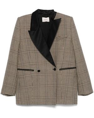 Dorothee Schumacher Blazer A Quadri - Marrone