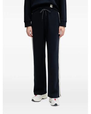 Benetton Pantalones De Chándal Con Rayas Laterales - Negro