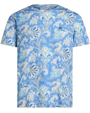 Etro ペイズリー Tシャツ - ブルー