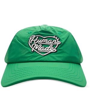 Human Made Heart-Logo Embroidered Baseball Cap - Green