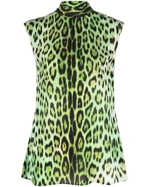 Roberto Cavalli マルチプリント ブラウス - グリーン