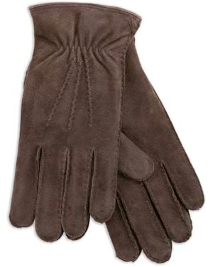 Barba Napoli Stitched Gloves - Brown