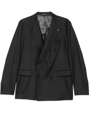 Tagliatore Traje De Tres Piezas Con Doble Botonadura - Negro