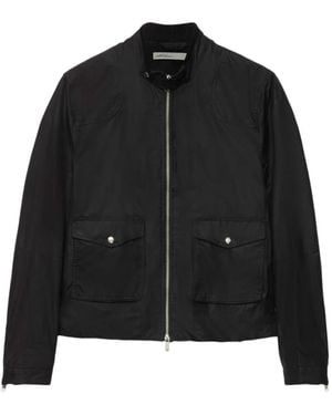 AllSaints Veste Kirk En Coton Ciré - Black