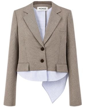 Monse Back Cascade Blazer - White