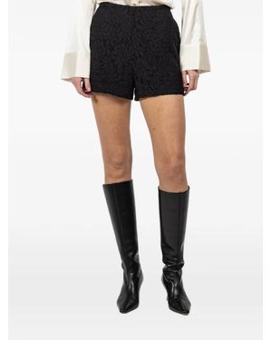 Veronica Beard Yadira Lace Shorts - Black