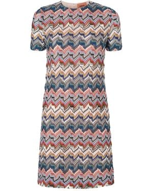 Missoni ジグザグ ミニドレス - ホワイト