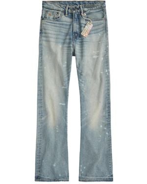 RRL Logo-Embroidered Jeans - Blue