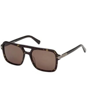 adidas Tortoiseshell-Effect Sunglasses - Brown