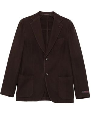 The Gigi Single-Breasted Patch-Pocket Jacket - Brown