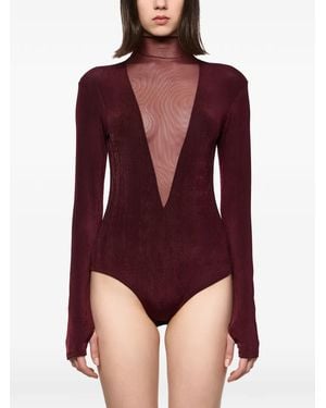 Atu Body Couture Crushed-Effect Body - Red