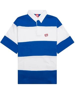 ICECREAM Gestreiftes Poloshirt - Blau