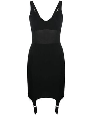 Murmur Bodycon Sweetheart Neckline Dress - Black