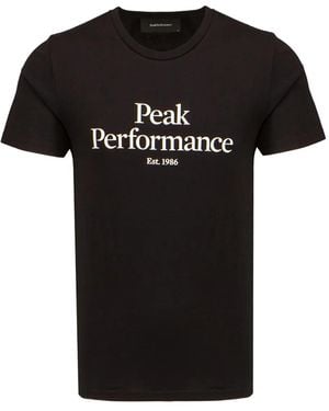 Peak Performance ロゴ Tシャツ - ブラック