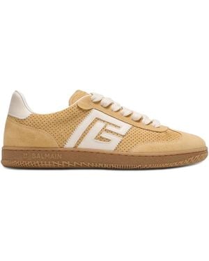 Balmain Suede Swan Sneakers - Multicolour