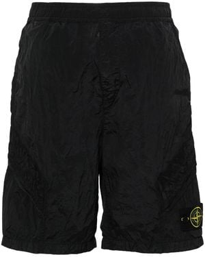 Stone Island コンパスバッジ ショートパンツ - ブラック