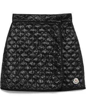 Moncler スカート Cotton Gabardine Pleated Mini Skirt 関税込 Navy Blue Cotton Gabardine Pleated Mini Skirt - Skirts for