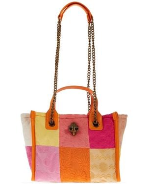 Kurt Geiger Hoxton Patchwork Tote Bag - White