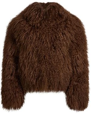 DUCIE Rochelle Shearling Jacket - Brown
