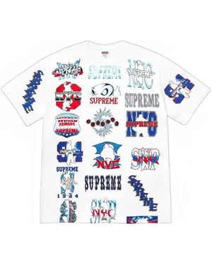 Supreme T-Shirt Met Grafische Print - Wit
