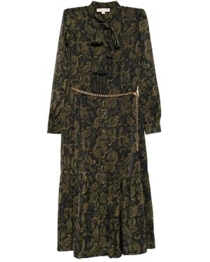 Michael Kors Paisley-print Midi Dress - Green