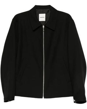 Sandro Zip-Front Jacket - Black
