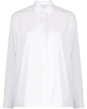 James Perse Spread-Collar Poplin Shirt - White