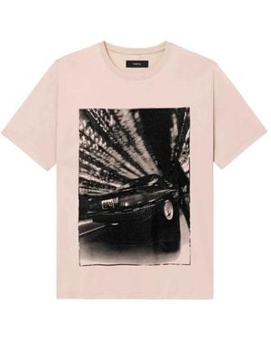 Purple Brand Graphic T-Shirt - Pink