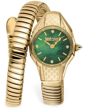 Just Cavalli Snake Armbanduhr 22Mm - Mettallic