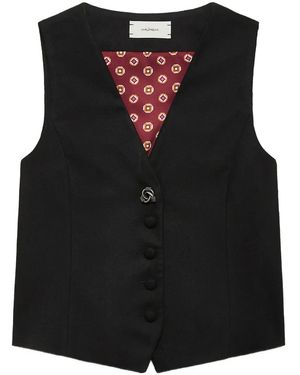 Maliparmi Button-Fastening Waistcoat - Black