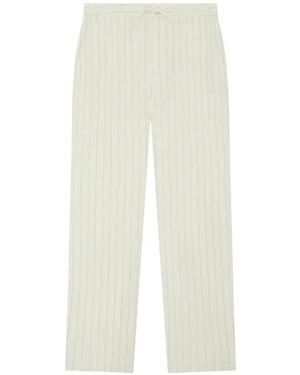 Frescobol Carioca Mendes Pinstripe Trousers - White