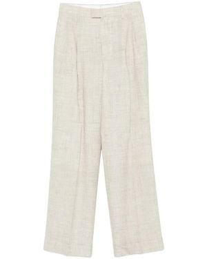 Berwich Simona Pleated Trousers - White