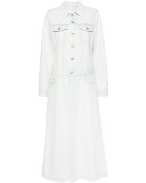 MM6 by Maison Margiela Lightweight Denim Coat - White