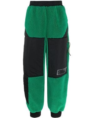Stella McCartney Kara Faux-shearling Pants - Green