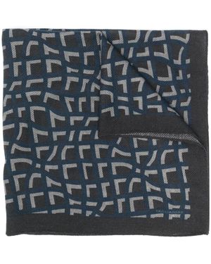 Tagliatore Foulard Con Stampa Geometrica - Nero