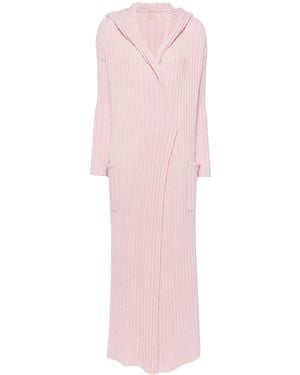 Teddy Cashmere Amalfi Chunky-Knit Cashmere Cardigan - Pink